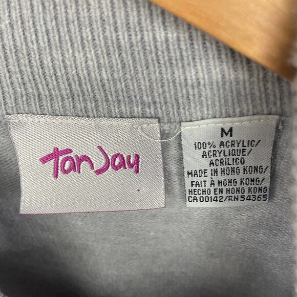 Vintage - TanJay - Light gray short sleeve sweater - Picture 7 of 8
